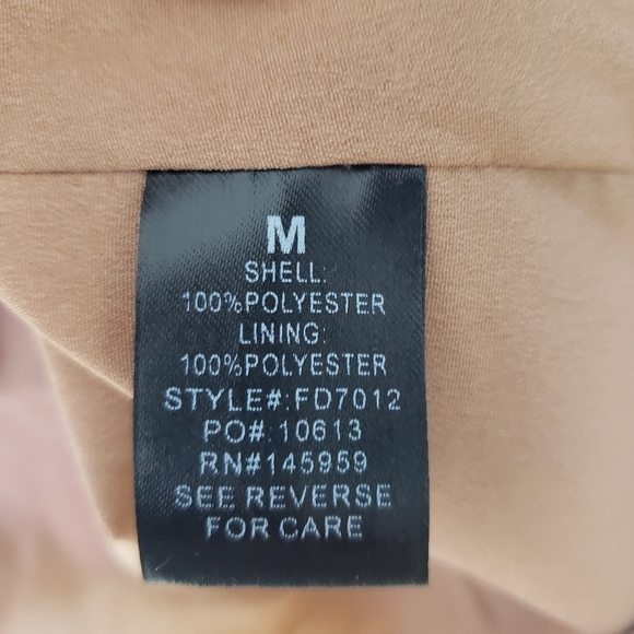 Dress Forum Neutral Long Sleeve Midi Dress Tiered Ruffled  Flowy - Picture 11 of 13